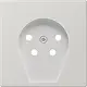 JUNG LS 961 TF LG centraalplaat telefoon 4-polig LS990 lichtgrijs