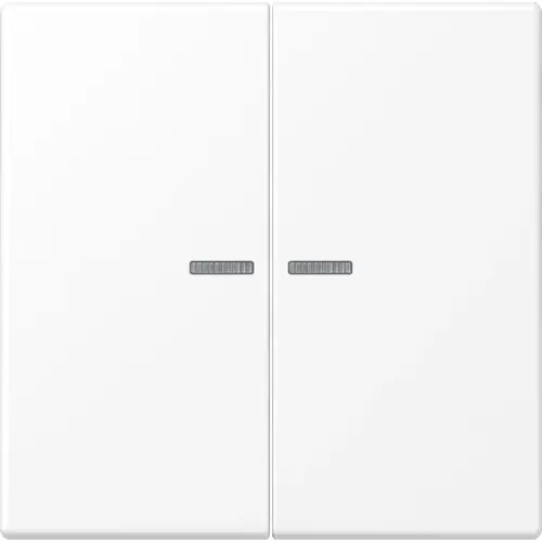 JUNG LS 995 KO5 WWM schakelwip 2-voudig met controlevenster LS990 sneeuwwit mat