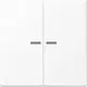 JUNG LS 995 KO5 WWM schakelwip 2-voudig met controlevenster LS990 sneeuwwit mat