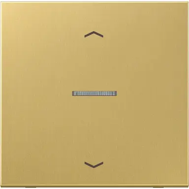JUNG ME 101 KO5P C schakelwip met controlevenster en pijlsymbolen voor HOME draadloze schakelaar LS990 messing klassiek
