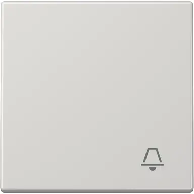 JUNG LS 990 K LG schakelwip met belsymbool LS990 lichtgrijs
