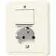 JUNG 5576 EU combinatie schakelaar/wandcontactdoos randaarde CD500 creme