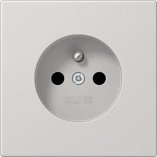 JUNG LS 1520 FKI LG wandcontactdoos penaarde Safety+ LS990 lichtgrijs