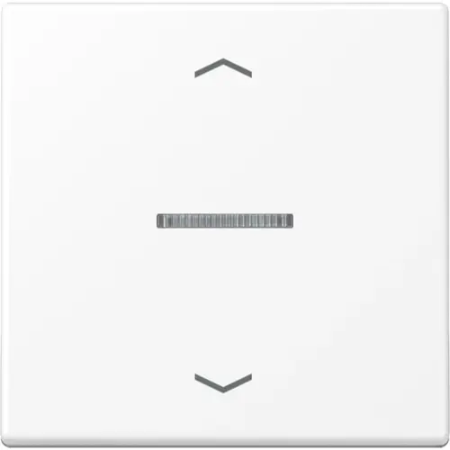 JUNG A 101 KO5P BF WWM schakelwip met controlevenster en pijlsymbolen voor HOME draadloze schakelaar A-range sneeuwwit mat