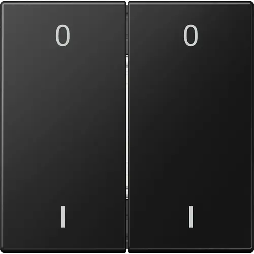 JUNG ENO LS 995-01 SWM EnOcean draadloze wandzender 4-kanaals met symbolen 0-1 LS990 grafietzwart mat