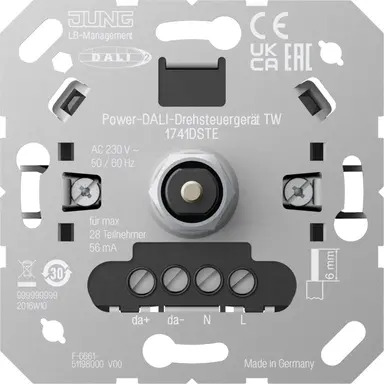 JUNG 1741 DSTE Power DALI-draaistuureenheid Tunable White