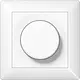 JUNG AS 5544.03 V WW LED draaidimmer compleet voor enkele montage 3 - 40 Watt AS500 alpine wit