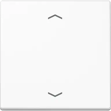 JUNG A 1700 BFP WW knop met pijlsymbolen tbv elektronische jaloezieactor A-range alpine wit