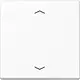 JUNG A 1700 BFP WW knop met pijlsymbolen tbv elektronische jaloezieactor A-range alpine wit