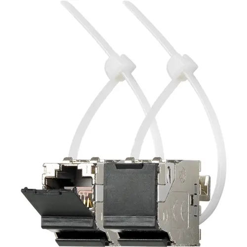 JUNG UMA-CAT6A-25 universeelmodule 2x CAT6A iso RJ45 modular jack met stofklep