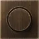 JUNG ME 1740 AT dimmerknop draaidimmer LS990 messing antiek