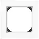 JUNG A 5581 HBF WW afdekraam 1-voudig 28mm opbouwhoogte A-range alpine wit