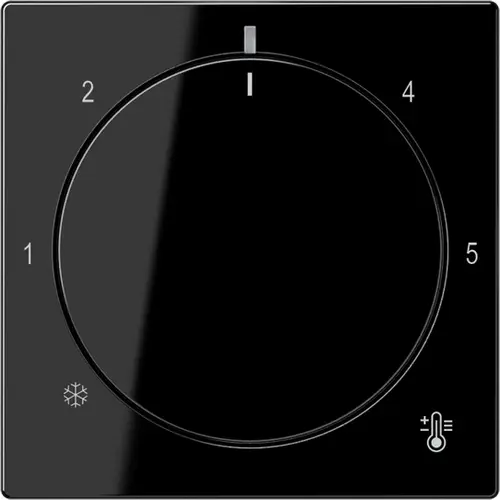 JUNG A 1749 BF SW knop voor ruimtethermostaat A-range zwart glans
