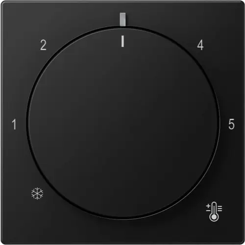 JUNG A 1749 BF SWM knop voor ruimtethermostaat A-range grafietzwart mat