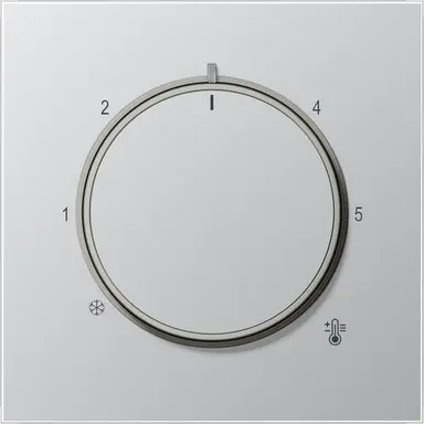 JUNG AL 1749 knop voor ruimtethermostaat LS990 aluminium