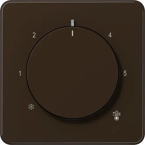 JUNG CD 1749 BF BR knop voor ruimtethermostaat CD500 bruin