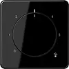 JUNG CD 1749 BF SW knop voor ruimtethermostaat CD500 zwart glans