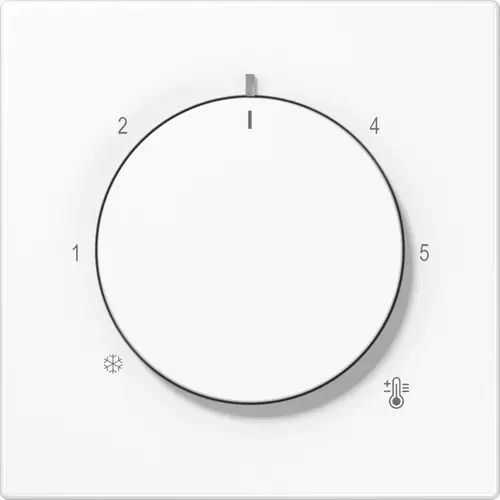 JUNG LS 1749 BF WW knop voor ruimtethermostaat LS990 alpine wit