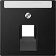 JUNG A 569-1 NA PLUA SWM centraalplaat 1-voudig met tekstvenster tbv RJ45 wandcontactdoos A-range grafietzwart mat