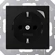 JUNG BT A 1521 SE SWM HOME wandcontactdoos randaarde Energy A-range grafietzwart mat
