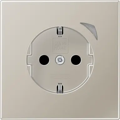 JUNG BT ES 1521 S-L HOME wandcontactdoos randaarde LS990 edelstaal