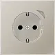 JUNG BT ES 1521 S-L HOME wandcontactdoos randaarde LS990 edelstaal