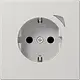 JUNG BT LS 1521 S LG HOME wandcontactdoos randaarde LS990 lichtgrijs