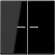 JUNG BT A 17102 BF SW HOME bedieningsknop 2-voudig A-range zwart glans
