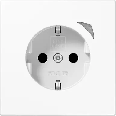 JUNG BT LS 1521 S WW HOME wandcontactdoos randaarde LS990 alpine wit