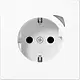 JUNG BT LS 1521 S WW HOME wandcontactdoos randaarde LS990 alpine wit