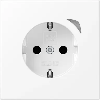 JUNG BT LS 1521 S WWM HOME wandcontactdoos randaarde LS990 sneeuwwit mat
