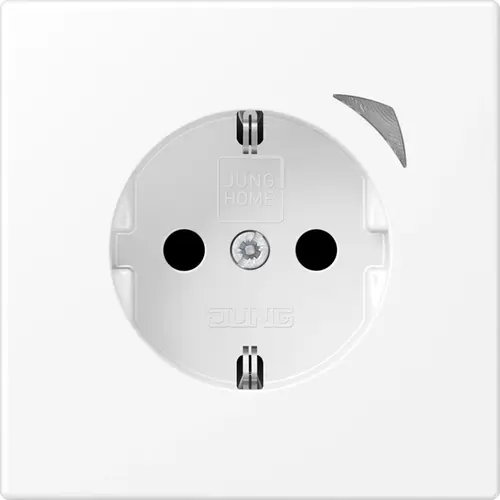 JUNG BT LS 1521 S WWM HOME wandcontactdoos randaarde LS990 sneeuwwit mat