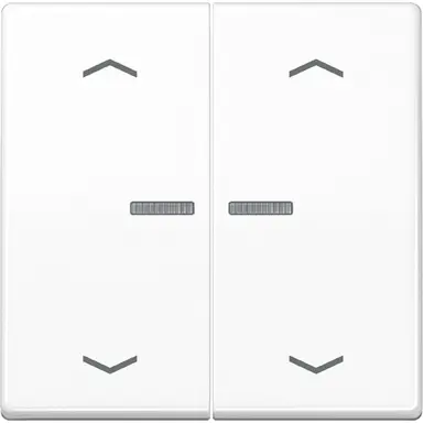 JUNG BT A 17102 P WW HOME bedieningsknop 2-voudig met pijlsymbolen A-range alpine wit