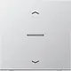 JUNG BT AL 17101 P HOME bedieningsknop 1-voudig met pijlsymbolen LS990 aluminium