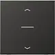 JUNG BT AL 17101 P AN HOME bedieningsknop 1-voudig met pijlsymbolen LS990 antraciet gelakt aluminium