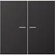 JUNG BT AL 17102 D HOME bedieningsknop 2-voudig LS990 dark gelakt aluminium