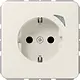JUNG BT CD 1521 S HOME wandcontactdoos randaarde CD500 creme