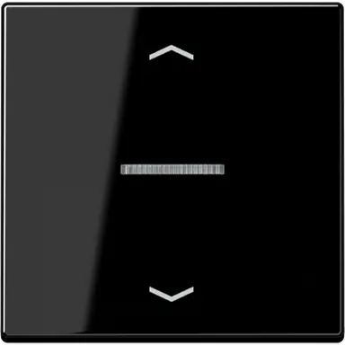 JUNG BT A 17101 P SW HOME bedieningsknop 1-voudig met pijlsymbolen A-range zwart glans