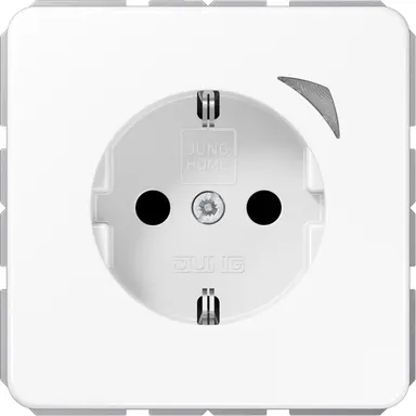 JUNG BT CD 1521 SE WW HOME wandcontactdoos randaarde Energy CD500 alpine wit
