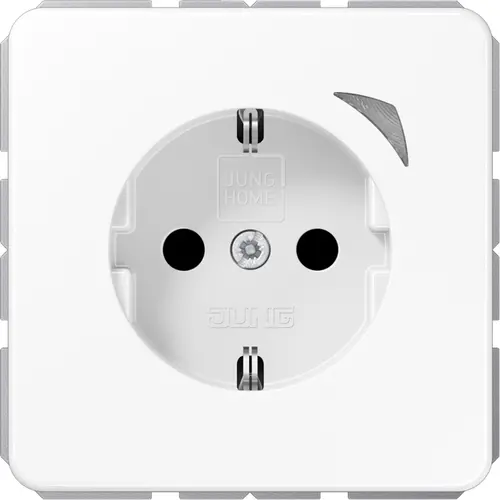 JUNG BT CD 1521 SE WW HOME wandcontactdoos randaarde Energy CD500 alpine wit