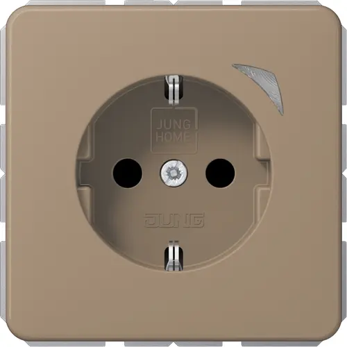 JUNG BT CD 1521 S GB HOME wandcontactdoos randaarde CD500 goud brons