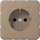 JUNG BT CD 1521 S GB HOME wandcontactdoos randaarde CD500 goud brons