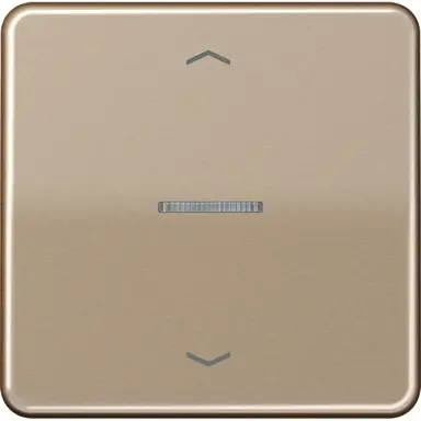 JUNG BT CD 17101 P GB HOME bedieningsknop 1-voudig met pijlsymbolen CD500 goud brons