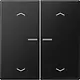 JUNG BT LS 17102 P SWM HOME bedieningsknop 2-voudig met pijlsymbolen LS990 grafietzwart mat