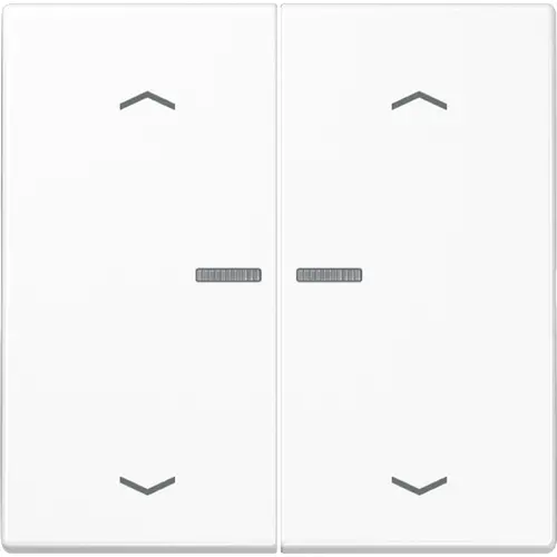 JUNG BT LS 17102 P WW HOME bedieningsknop 2-voudig met pijlsymbolen LS990 alpine wit