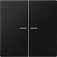 JUNG BT LS 17102 SWM HOME bedieningsknop 2-voudig LS990 grafietzwart mat