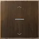 JUNG BT ME 17101 P AT HOME bedieningsknop 1-voudig met pijlsymbolen LS990 messing antiek