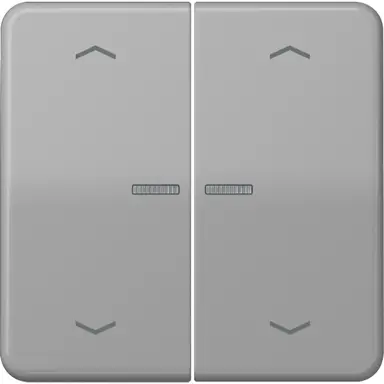 JUNG BT CD 17102 P GR HOME bedieningsknop 2-voudig met pijlsymbolen CD500 grijs