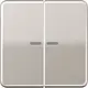 JUNG BT CD 17102 PT HOME bedieningsknop 2-voudig CD500 platina
