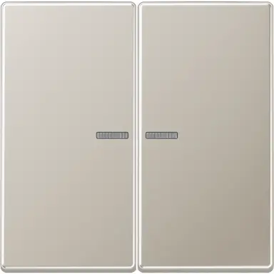 JUNG BT ES 17102 HOME bedieningsknop 2-voudig LS990 edelstaal